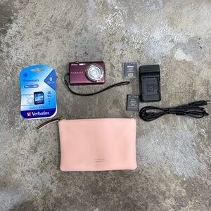 Nikon Coolpix S220 Plum Pink Digital Camera Bundle Y2K Digicam Tested